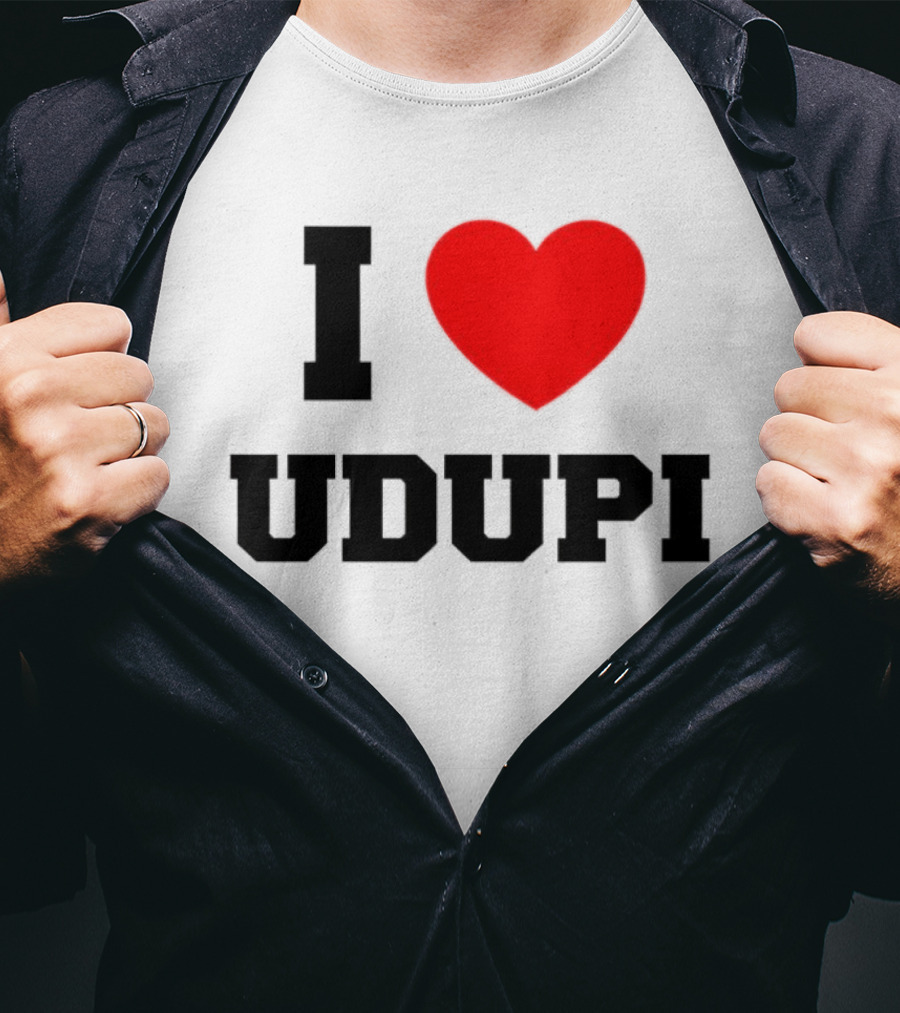 I Love Udupi Heart T-Shirt