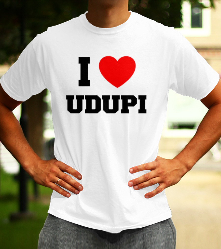 I Love Udupi Heart T-Shirt