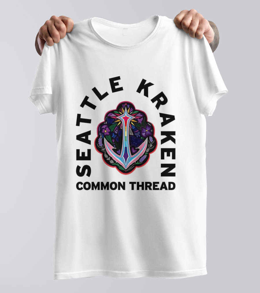 Seattle Kraken Common Thread Anchor Pride Collection T-Shirt