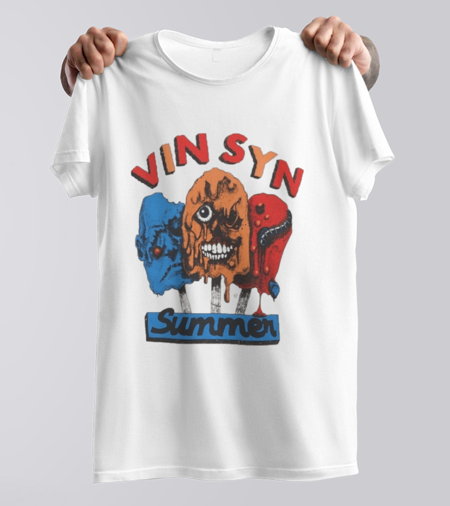 VIN SYN Summer Horror Monster Trio T-Shirt
