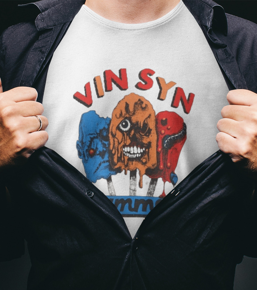 VIN SYN Summer Horror Monster Trio T-Shirt