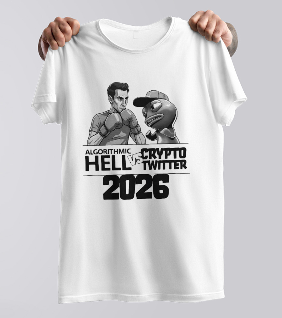 Algorithmic Hell Vs Crypto Twitter Boxing Showdown 2026 T-Shirt