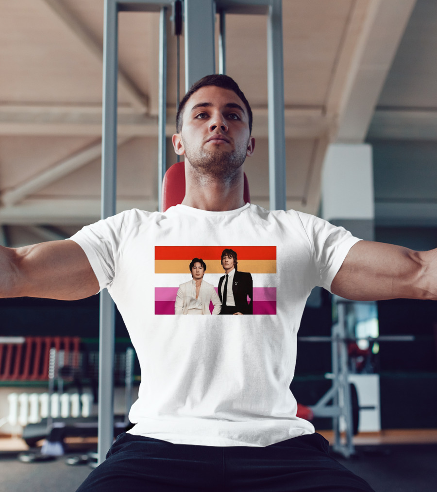 Hudson Williams Connor Storrie Lesbian Pride Flag Themes T-Shirt