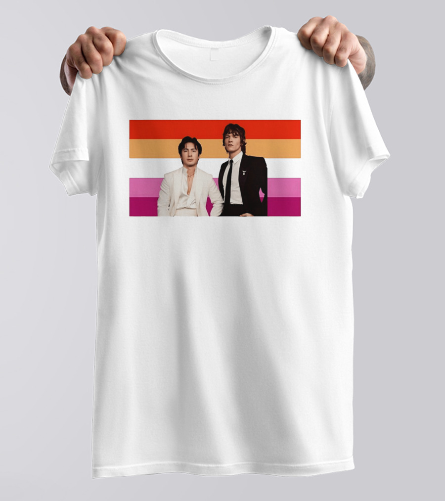 Hudson Williams Connor Storrie Lesbian Pride Flag Themes T-Shirt