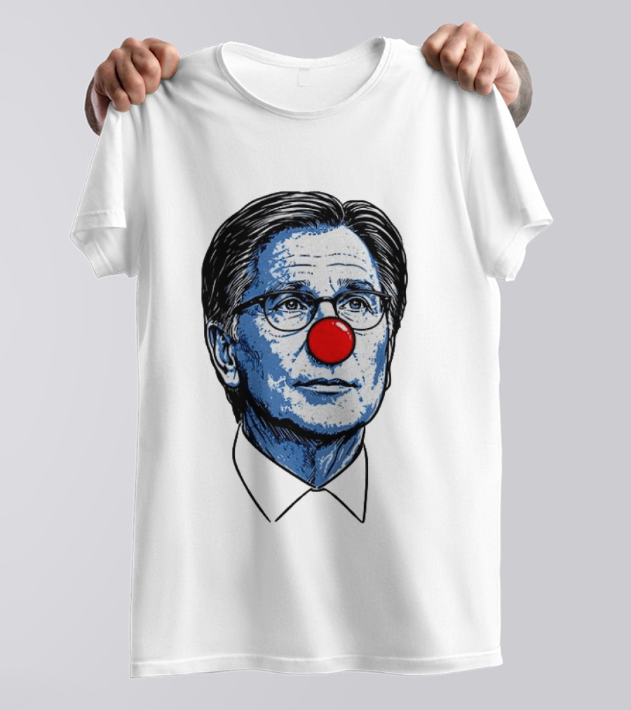 Dan Lifshatz Clown Red Nose Illustration Pop Culture T-Shirt