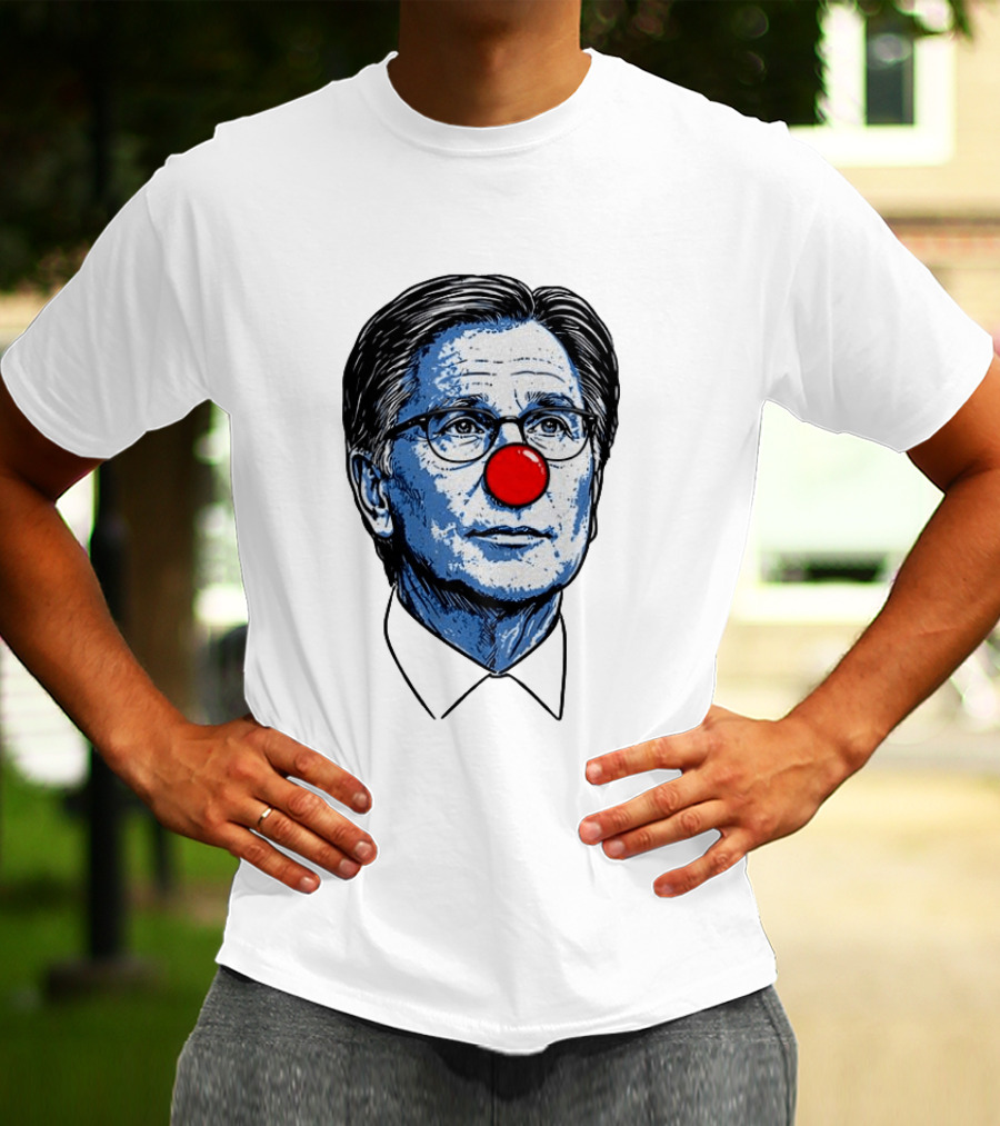 Dan Lifshatz Clown Red Nose Illustration Pop Culture T-Shirt