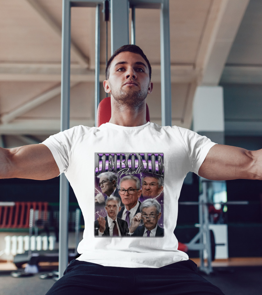 Jerome Powell Collage Multiple Expressions And Poses T-Shirt