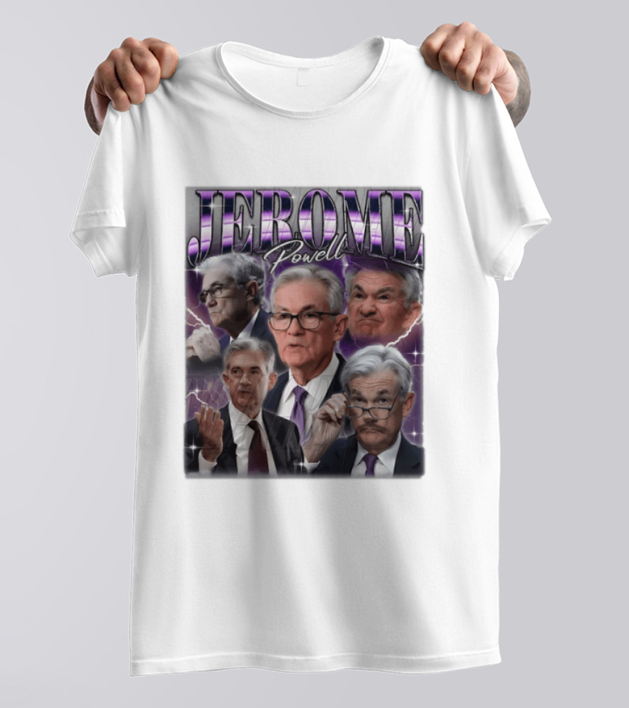 Jerome Powell Collage Multiple Expressions And Poses T-Shirt