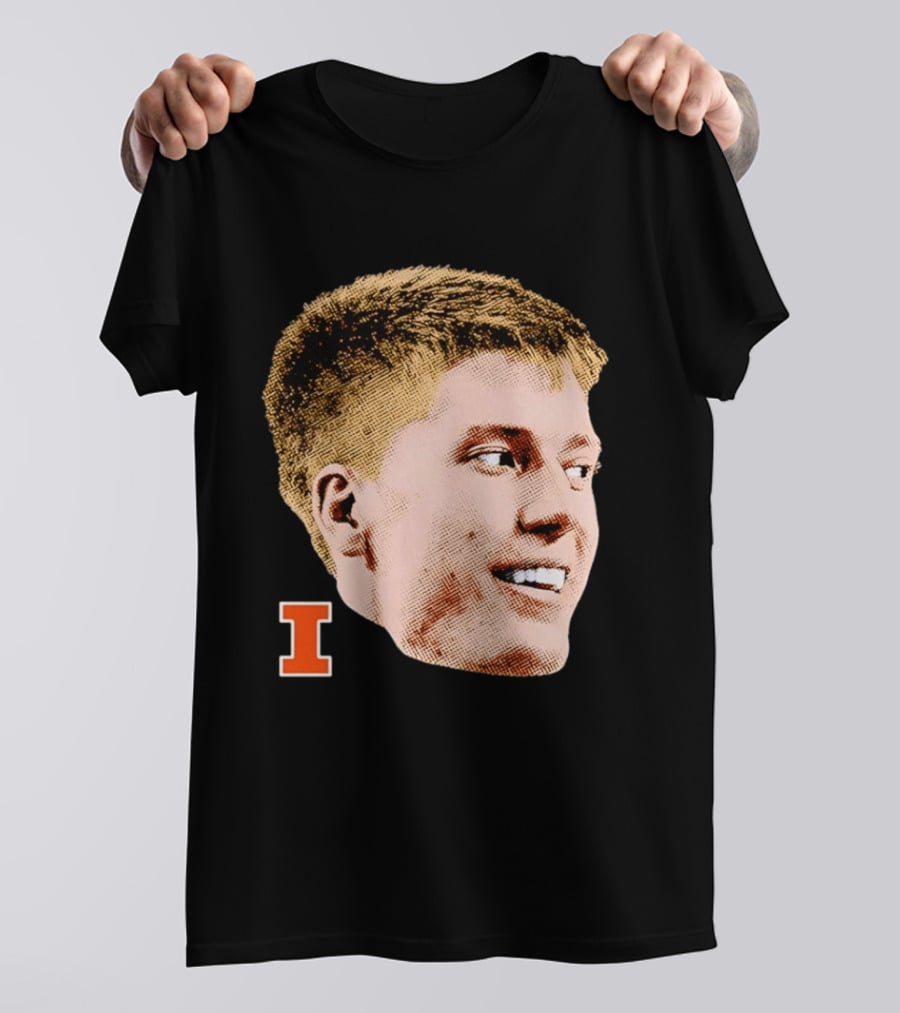 Ben Humrichous Illinois Fighting Illini Big Head I T-Shirt