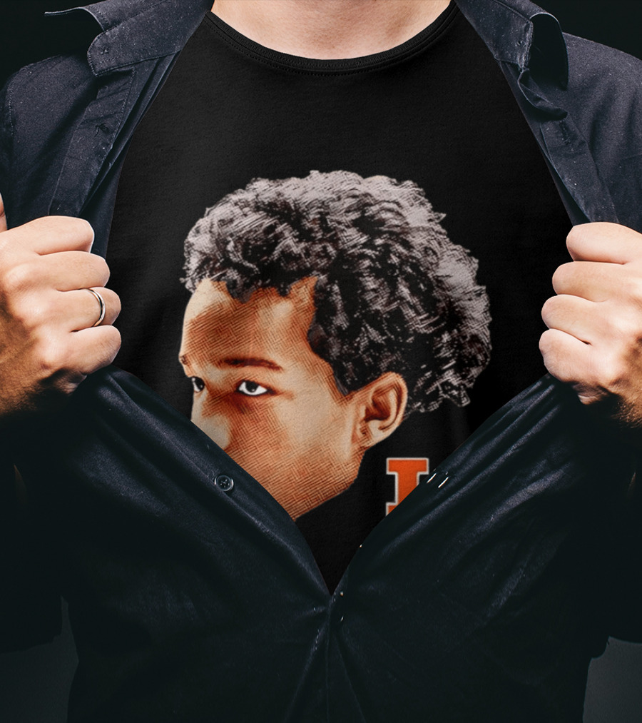 Blake Fagbemi Illinois Fighting Illini Big Head Iconic I T-Shirt