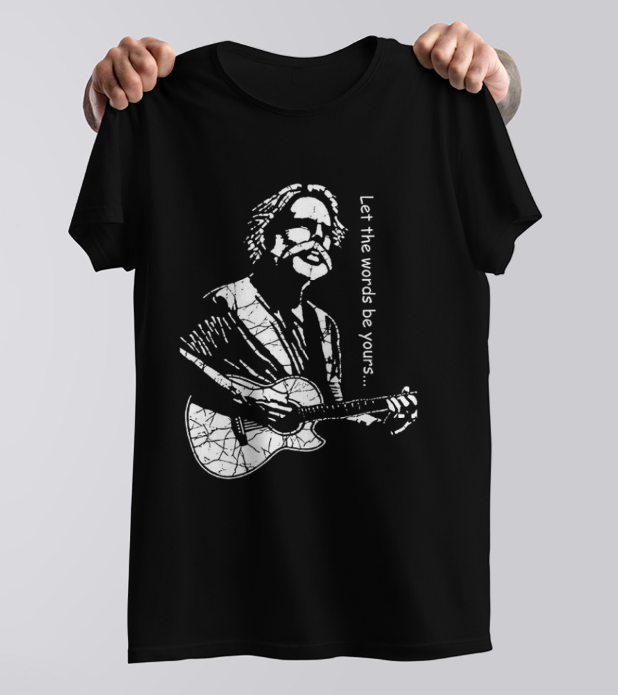 Bob Weir Let The Words Be Yours Acoustic Guitar T-Shirt