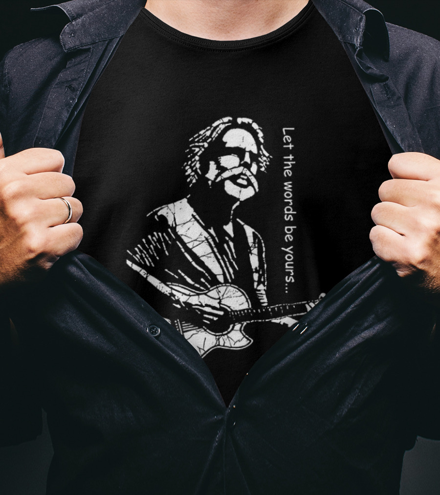 Bob Weir Let The Words Be Yours Acoustic Guitar T-Shirt