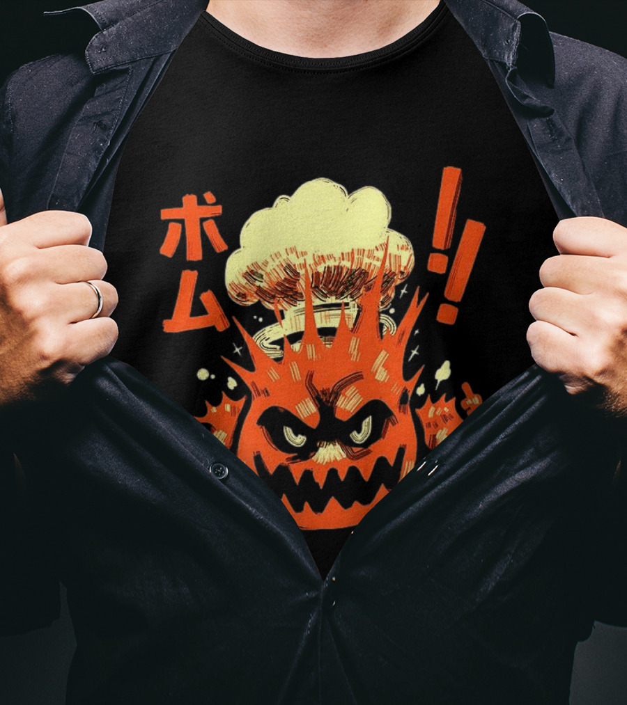 Bomu Bomber Classic Video Game Manga Explosion T-Shirt