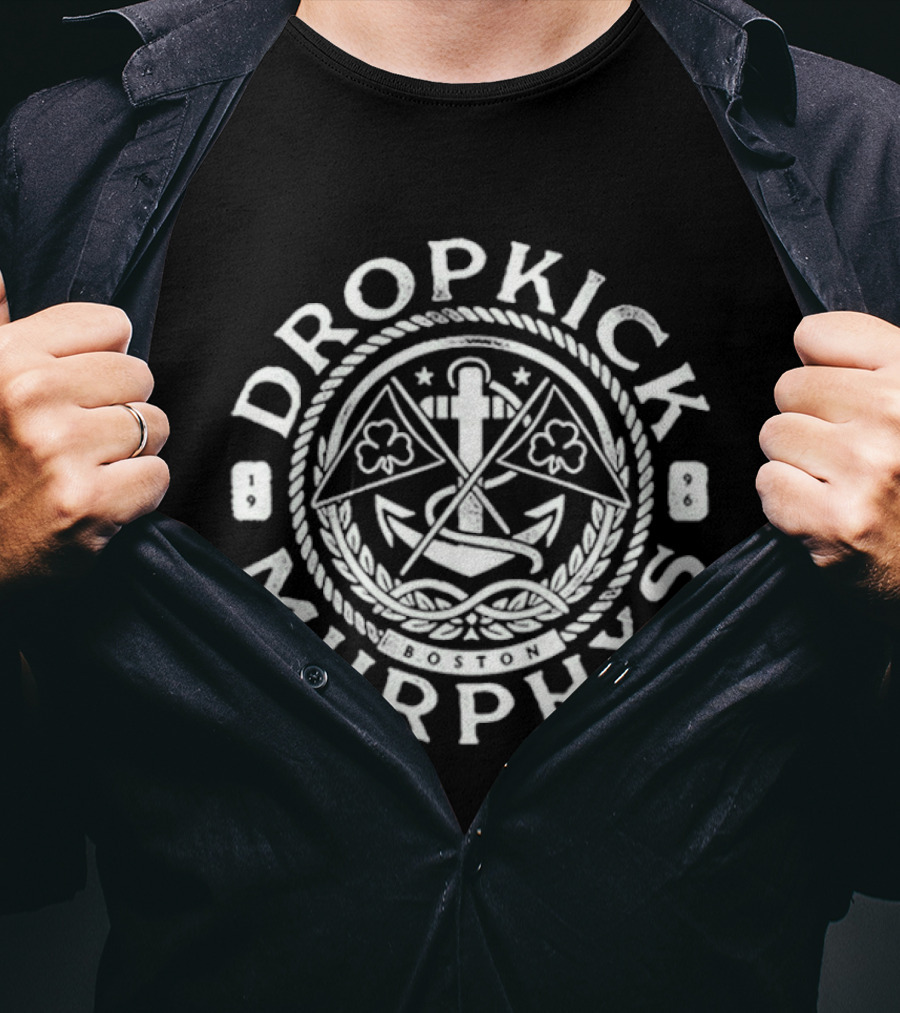 Dropkick Murphys Celtic Anchor Nautical Boston T-Shirt