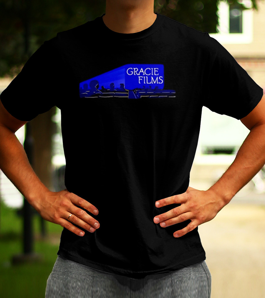 Gracie Films Four Finger Discount Blue Cinema T-Shirt