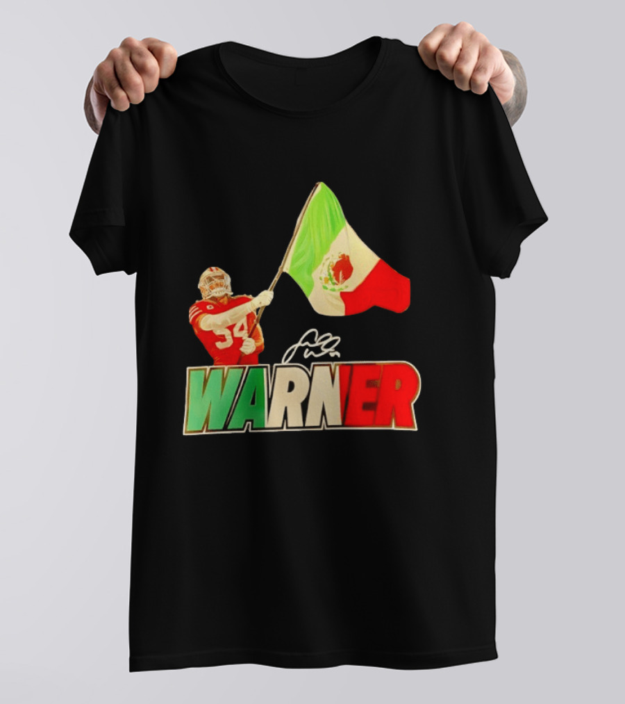 Fred Warner Mexico Flag San Francisco 49ers Player Celebration T-Shirt