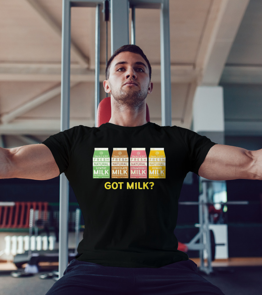 Got Milk Fresh Natural Vitamin D HDP Lowfat Chocolate Strawberry Human T-Shirt