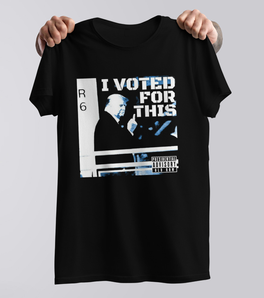 I Voted For This Trump Middle Finger T-Shirt