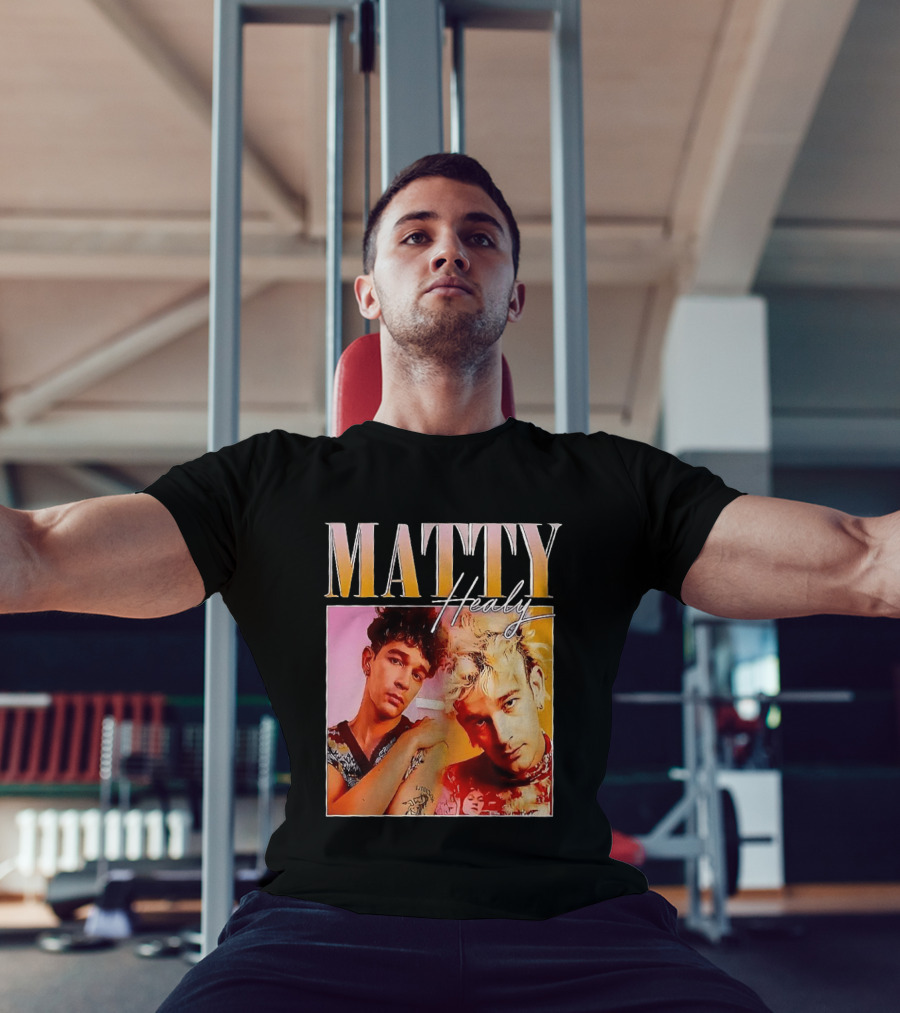 Matty Healy Retro Portrait Duo With Signature T-Shirt