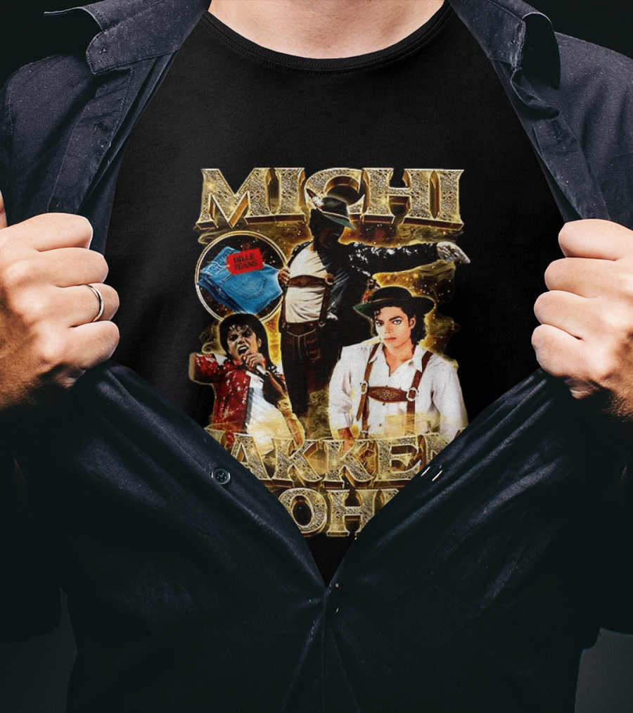 Michi Jakkensohn Billie Jeans Michael Parody Gold T-Shirt