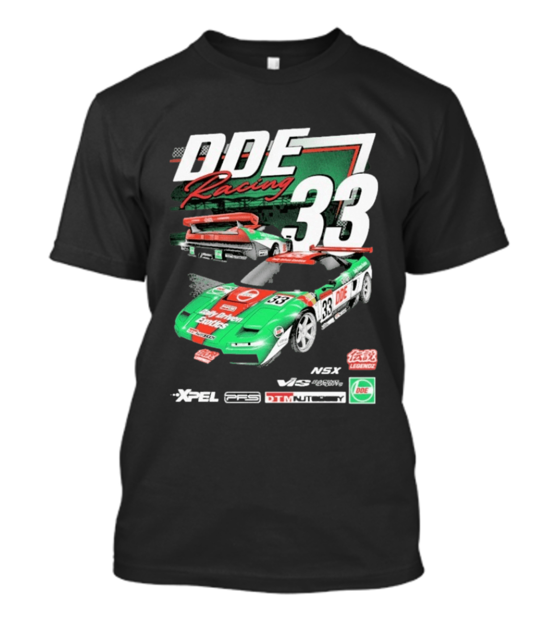 DDE Racing 33 NSX Legends XPEL PCS DTM Vossen Advan T-Shirt