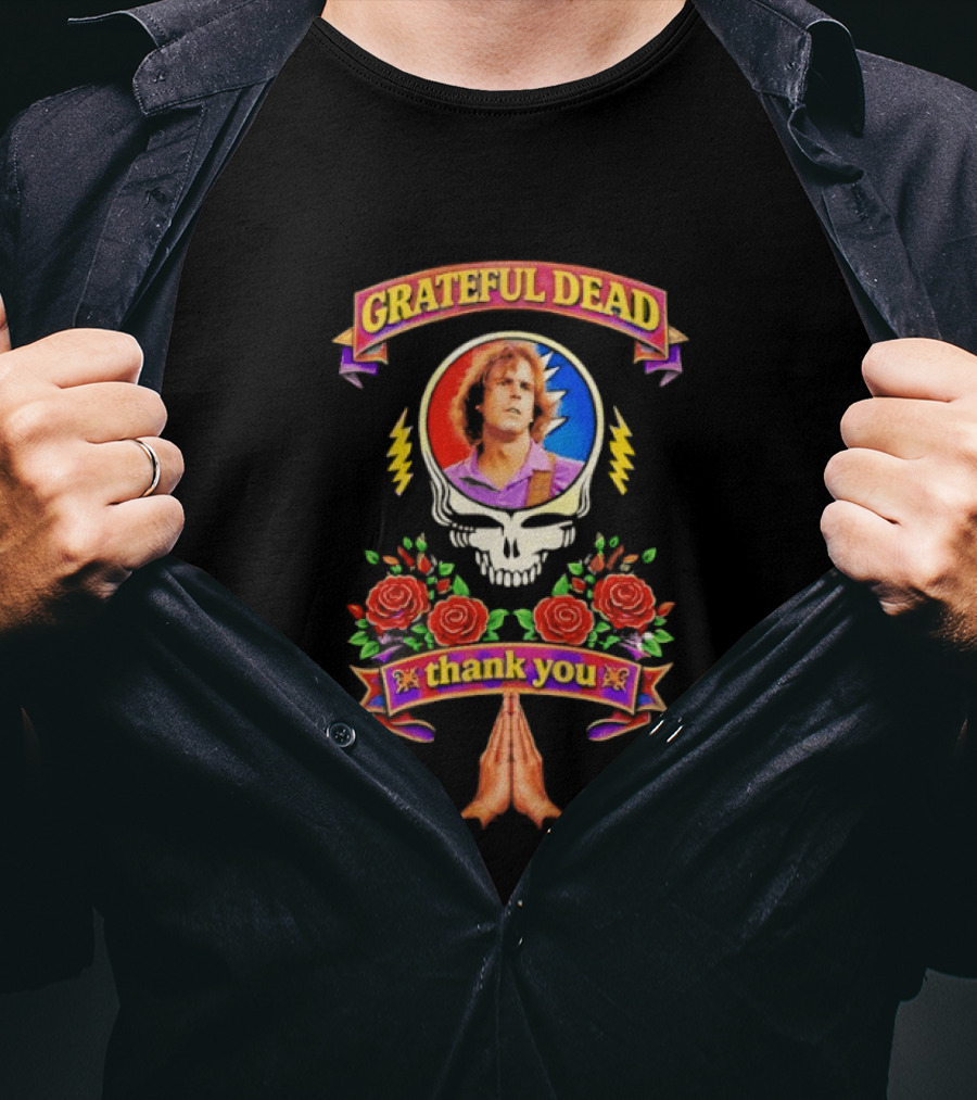 Grateful Dead Thank You Bob Weir 1947 2026 Roses And Skull T-Shirt