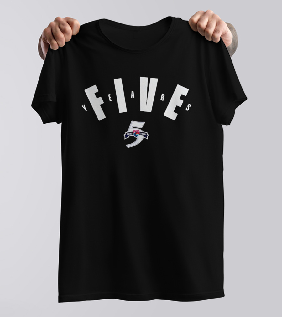 San Diego Wave FC Five Year Anniversary 2021 2026 Celebratory Soccer Milestone T-Shirt