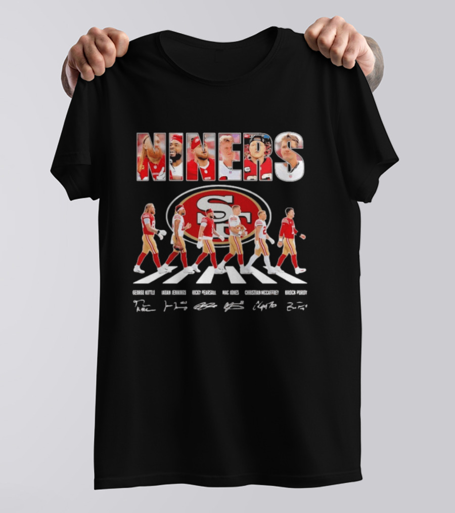 San Francisco 49ers Abbey Road Bosa Kittle Warner Purdy Williams T-Shirt
