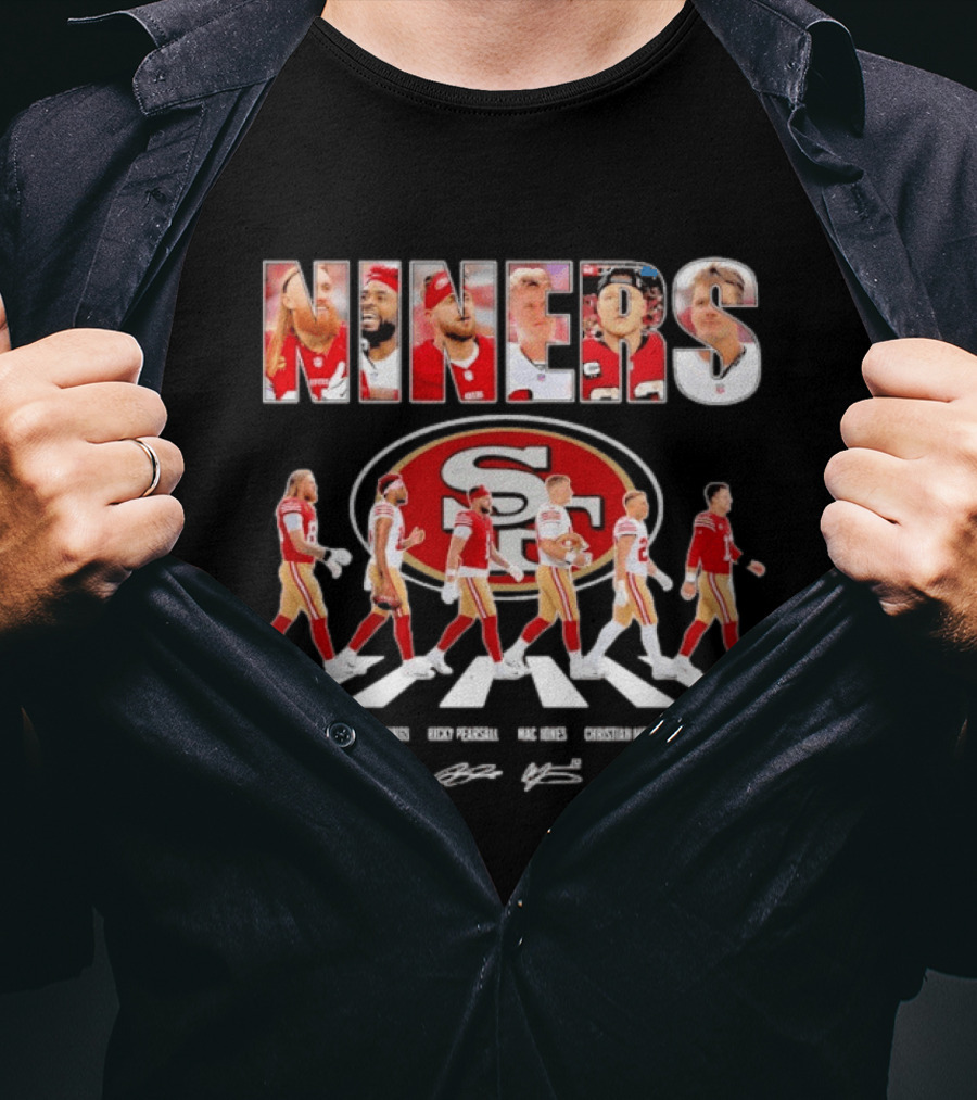 San Francisco 49ers Abbey Road Bosa Kittle Warner Purdy Williams T-Shirt