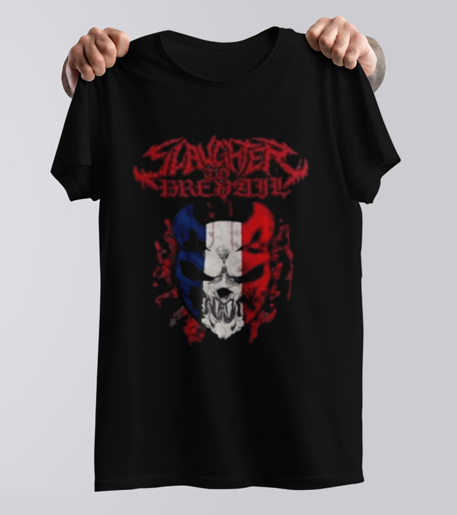 Slaughter To Prevail Mask Paris Pop Up Bataclan France 12 January 2026 Grizzly Winter Tour T-Shirt
