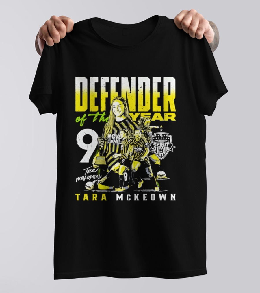 Tara McKeown Washington Spirit Defender Of The Year 2025 Number Nine T-Shirt