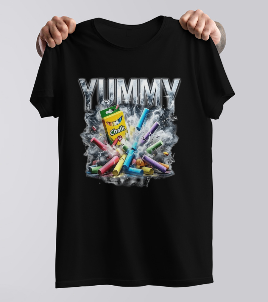 Yummy Chalk Explosion 12 Pack Colorful Creativity T-Shirt