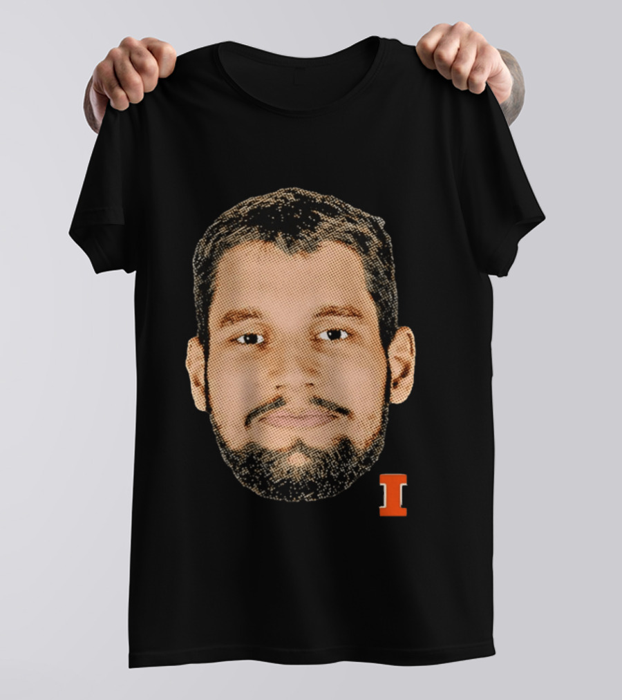 Tomislav Ivisic Illinois Fighting Illini Big Head I T-Shirt