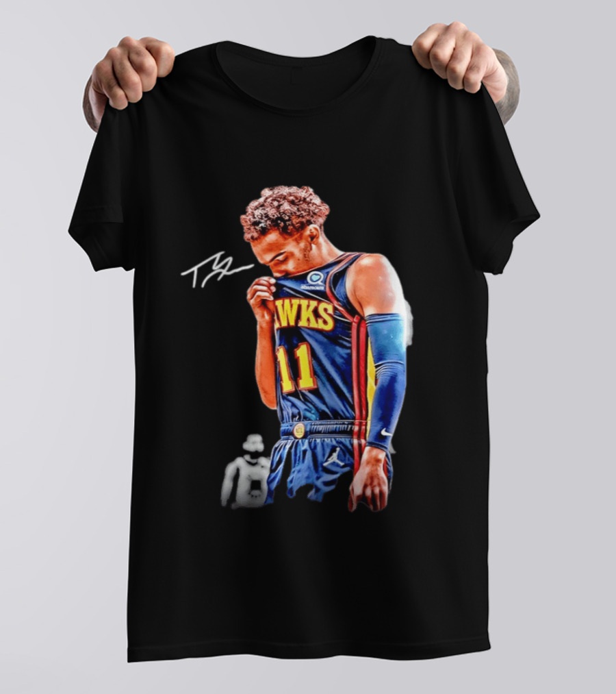Trae Young Hawks 11 Signature Basketball Jersey 2026 T-Shirt