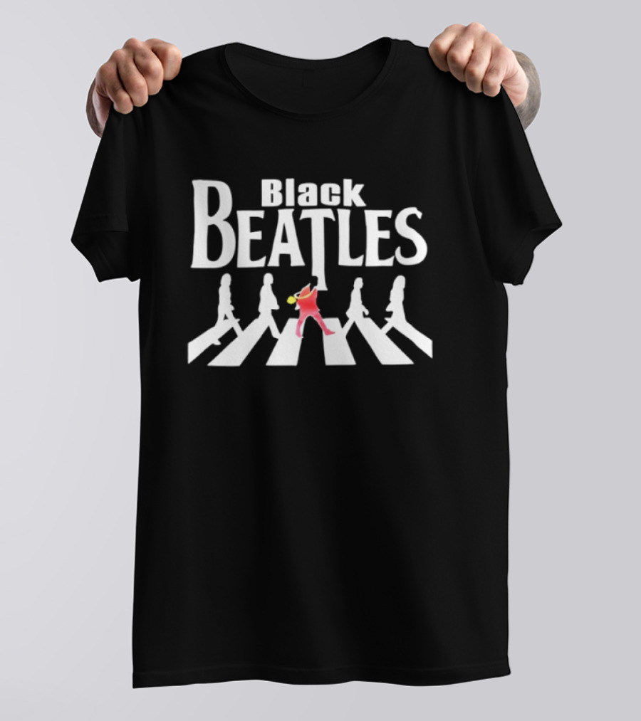 Black Beatles Abbey Road Street T-Shirt