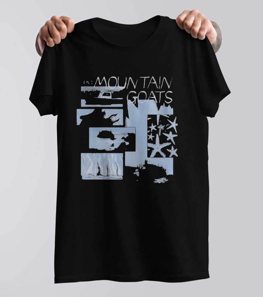The Mountain Goats Denim Stars And Waves Collage T-Shirt