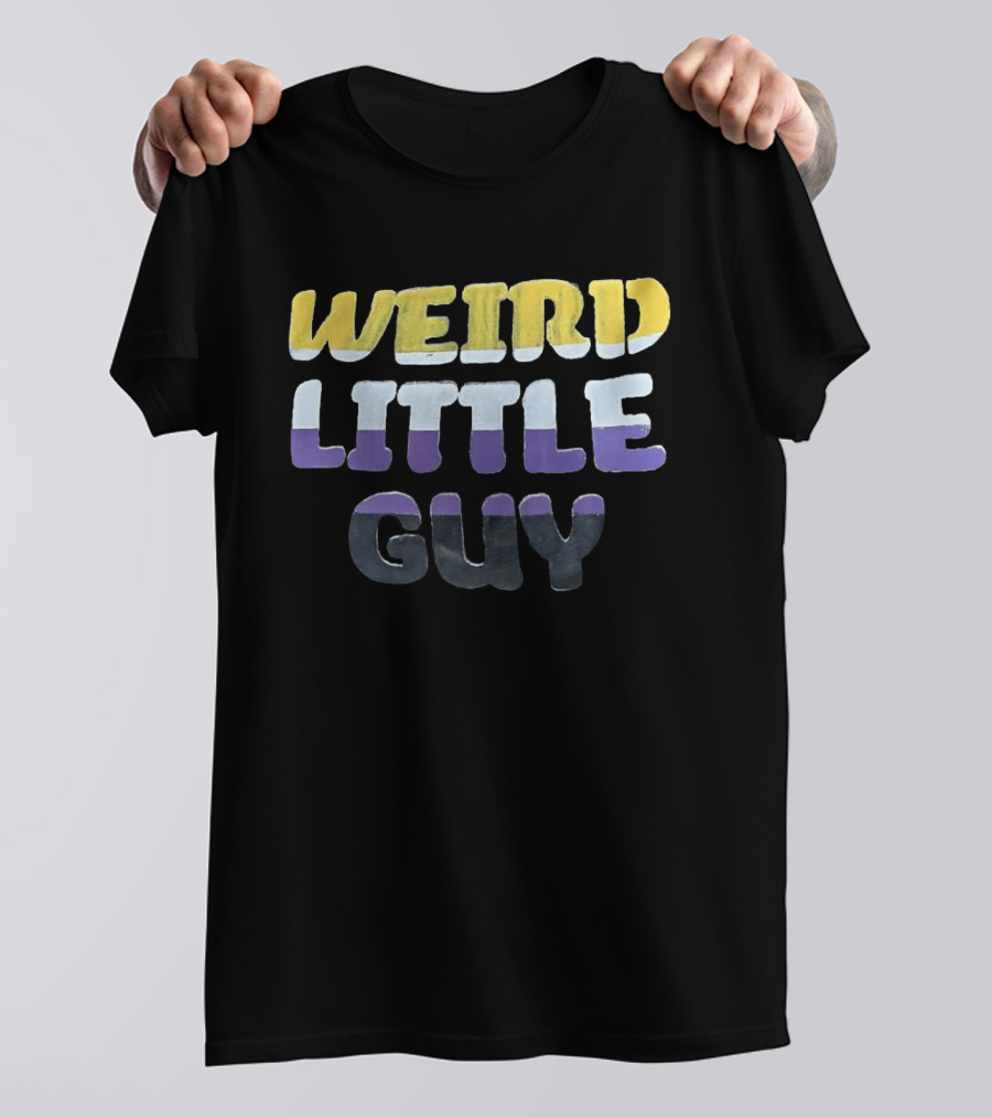 Weird Little Guy Yellow White Purple T-Shirt