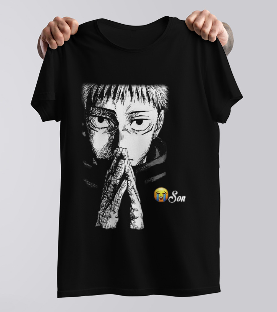 Yuji Itadori Jujutsu Kaisen Cryin Son Manga T-Shirt