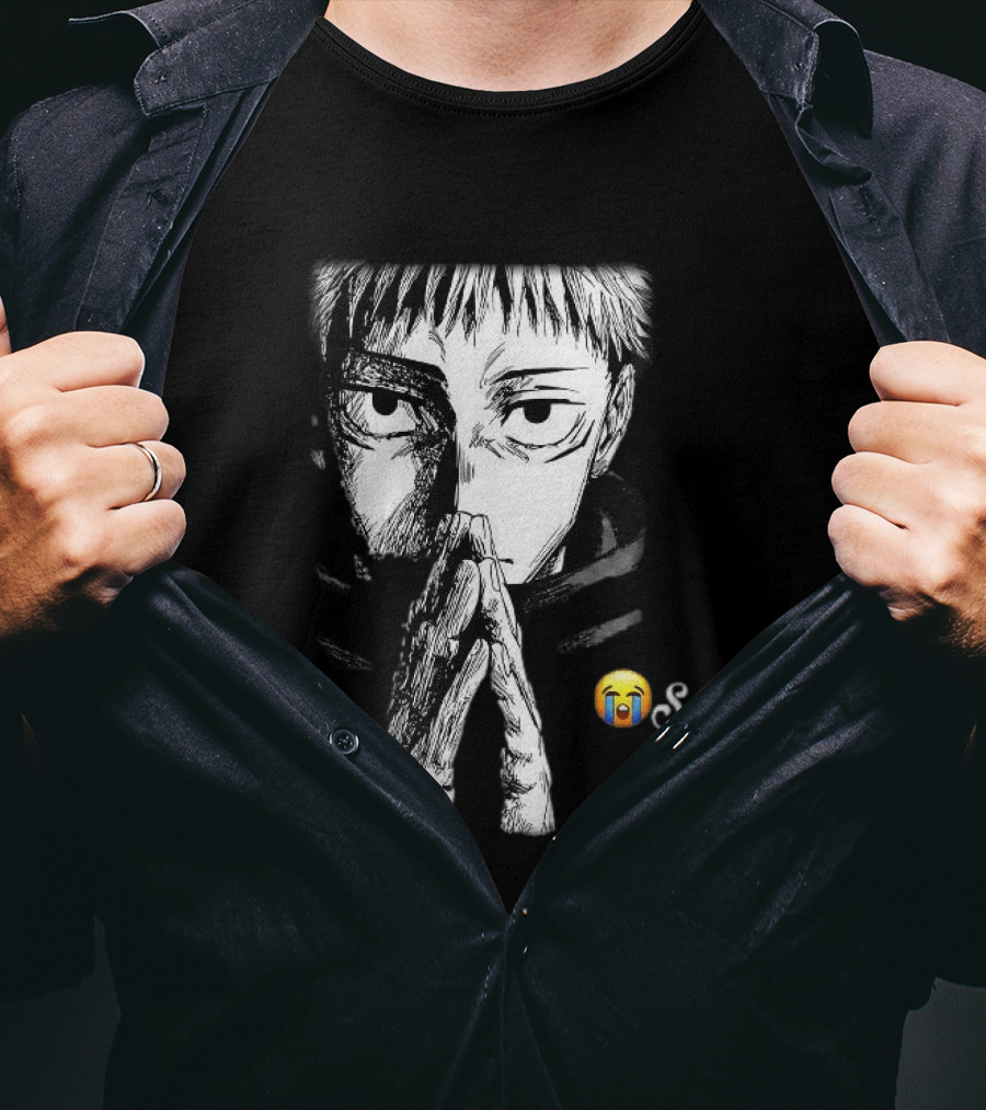 Yuji Itadori Jujutsu Kaisen Cryin Son Manga T-Shirt