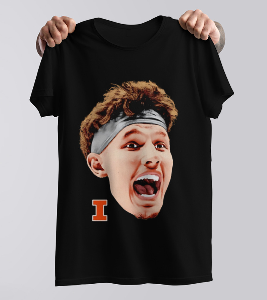 Zvonimir Ivisic Illinois Fighting Illini Big Head Caricature I T-Shirt