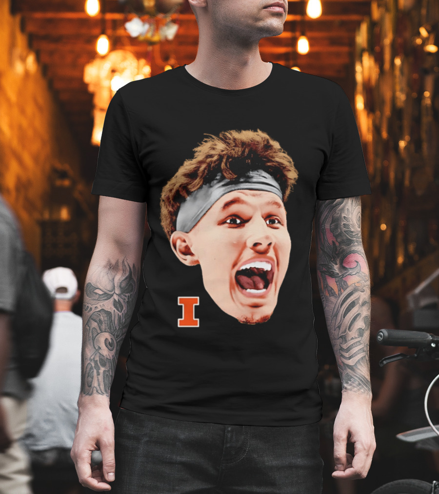 Zvonimir Ivisic Illinois Fighting Illini Big Head Caricature I T-Shirt