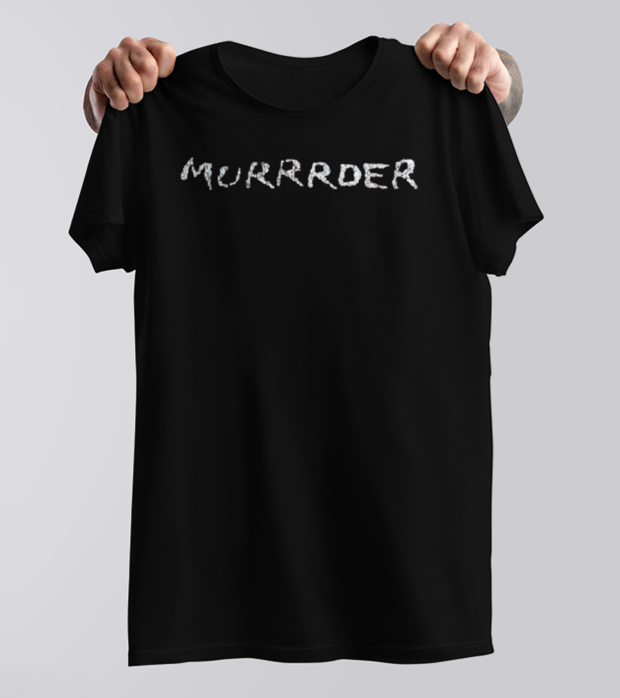 Alan Cumming Murrrder Text Art Cat T-Shirt