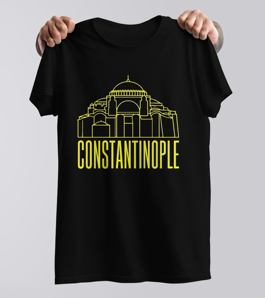 Constantinople Hagia Sofia Ancient Architecture Line T-Shirt