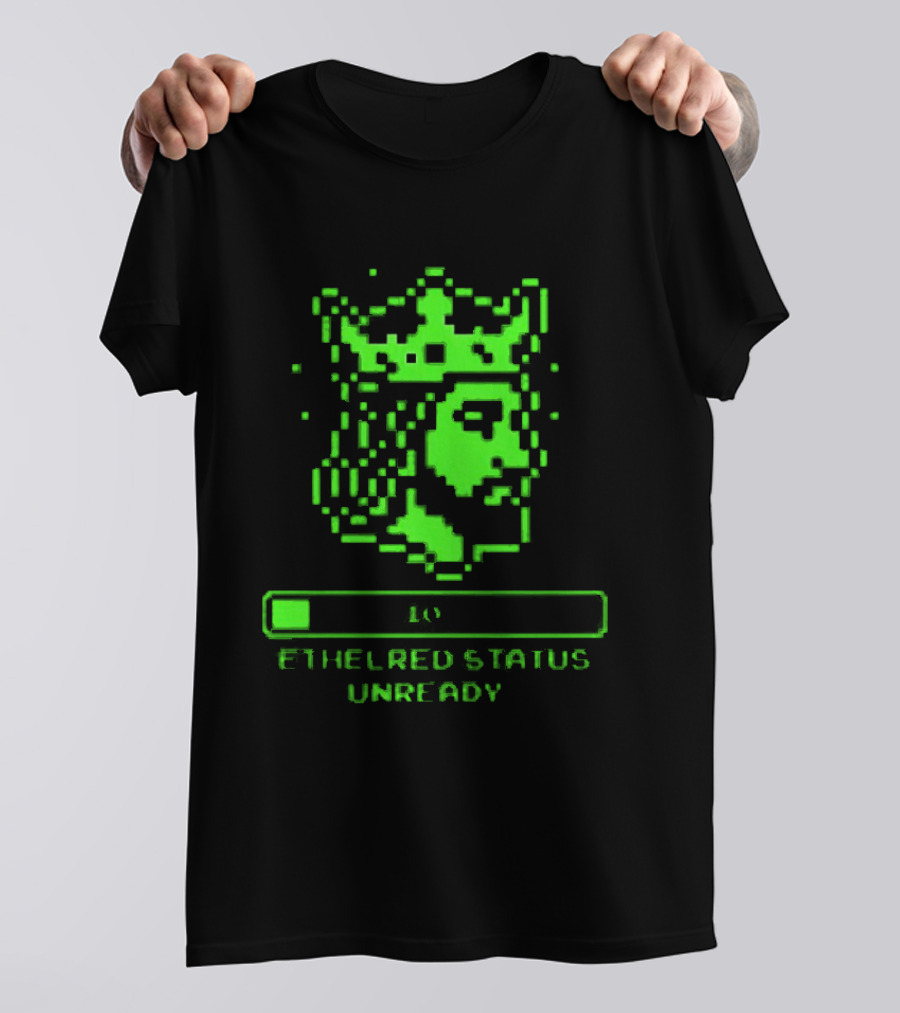 Ethelred Status Unready King Of The English Pixel Art Crown T-Shirt