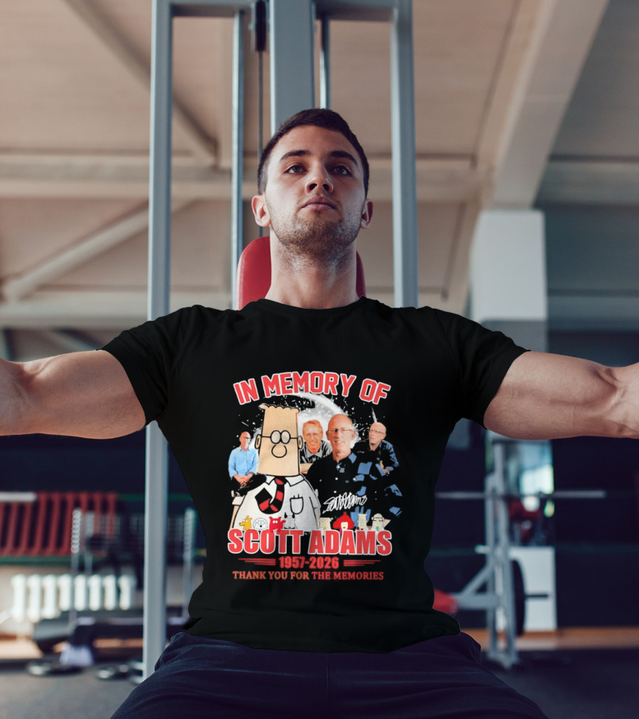 Scott Adams In Memory 1957 2026 Thank You For The Memories T-Shirt