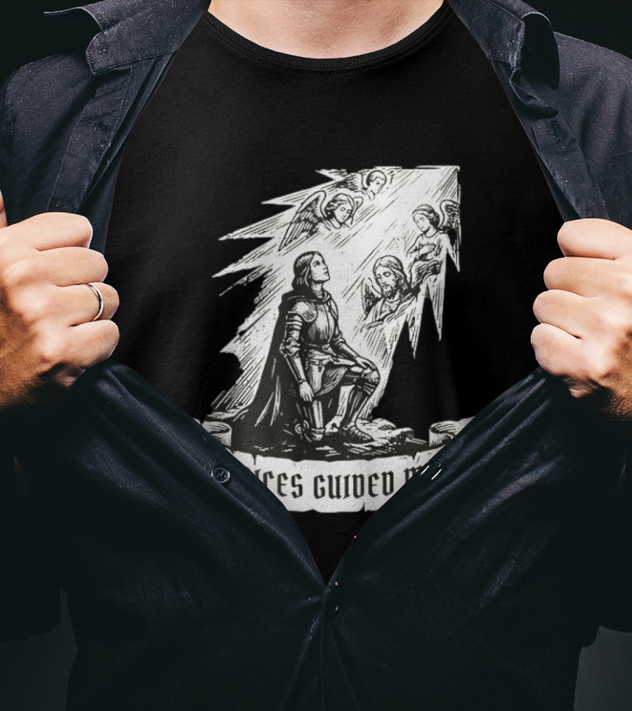 Voices Guided Me Joan Of Arc Christian Iconography T-Shirt