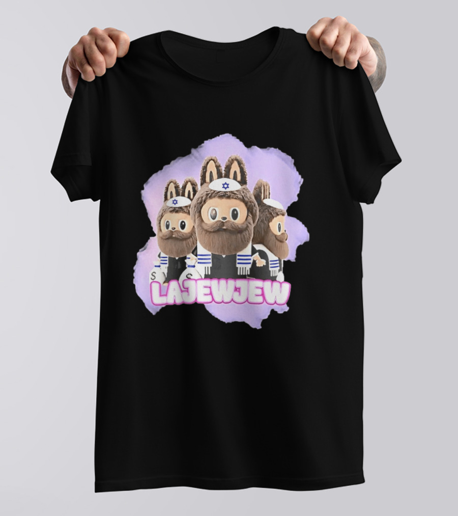 Lajewjew Labubu Jewish Rabbi Kippah Star Of David Characters T-Shirt