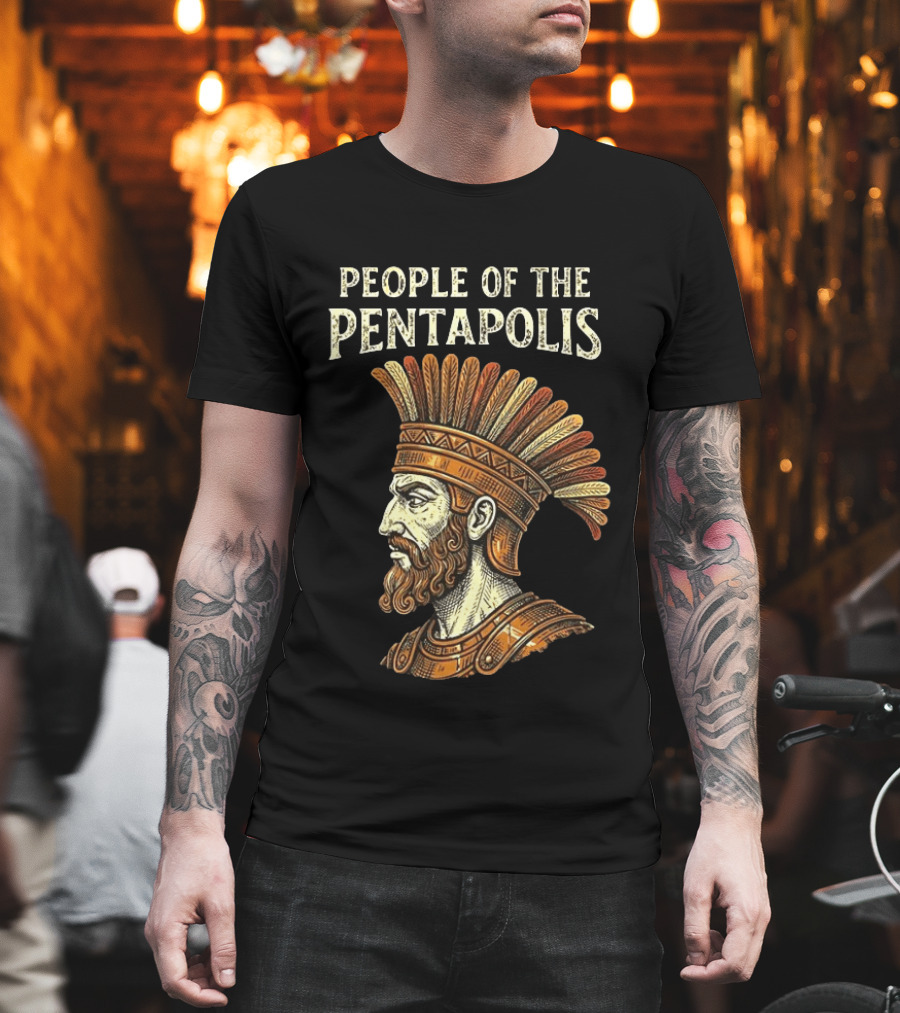People Of The Pentapolis Ancient Philistine Warrior Bust T-Shirt