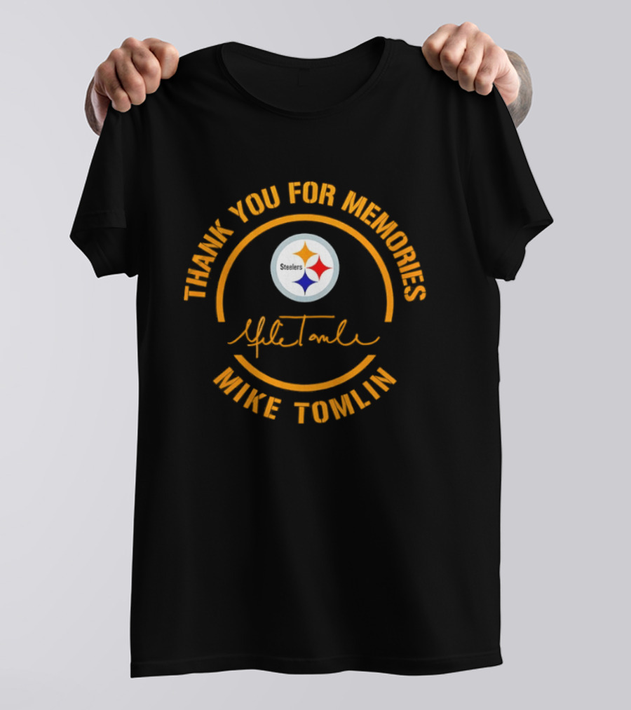 Thank You For Memories Mike Tomlin Pittsburgh Steelers T-Shirt