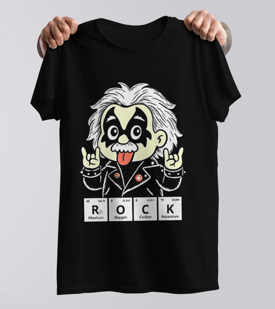 Rock Science Albert Einstein Kiss Makeup Tongue Out T-Shirt